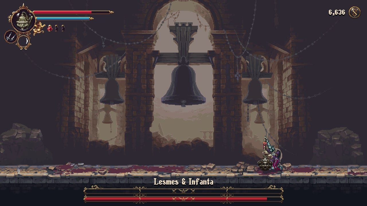 I enjoyed battling lesmes & infanta in blasphemous 2, but i didn't need their health bars to stick around.