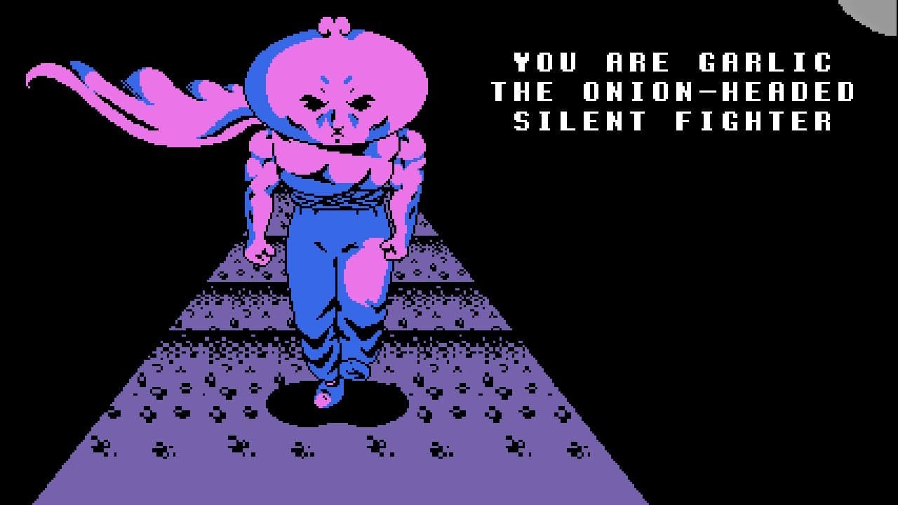 "you are garlic the onion-headed silent fighter"