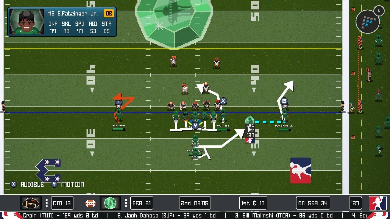 Pixel art football game Legend Bowl coming to Switch