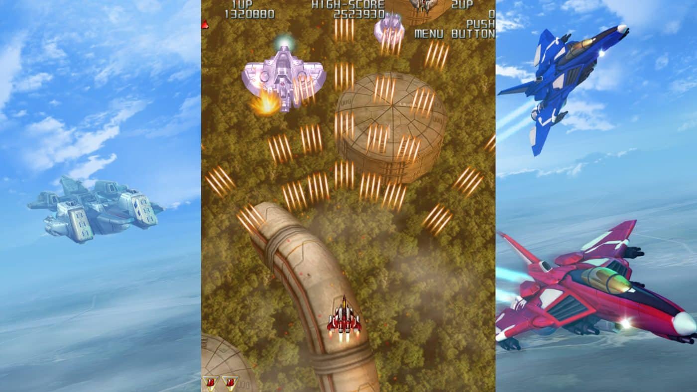 Raiden iii screenshot showing classic vertical shmup gameplay