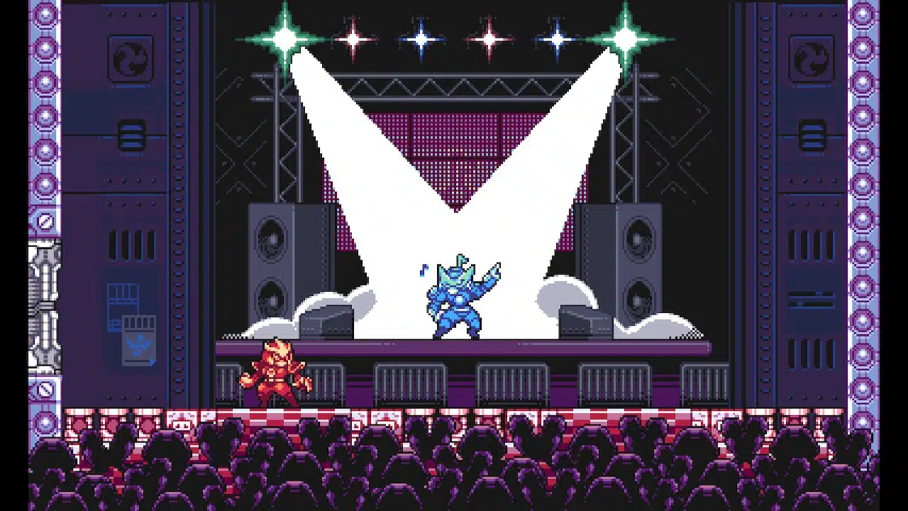 Gravity circuit has very stylistic entrances for its bosses.