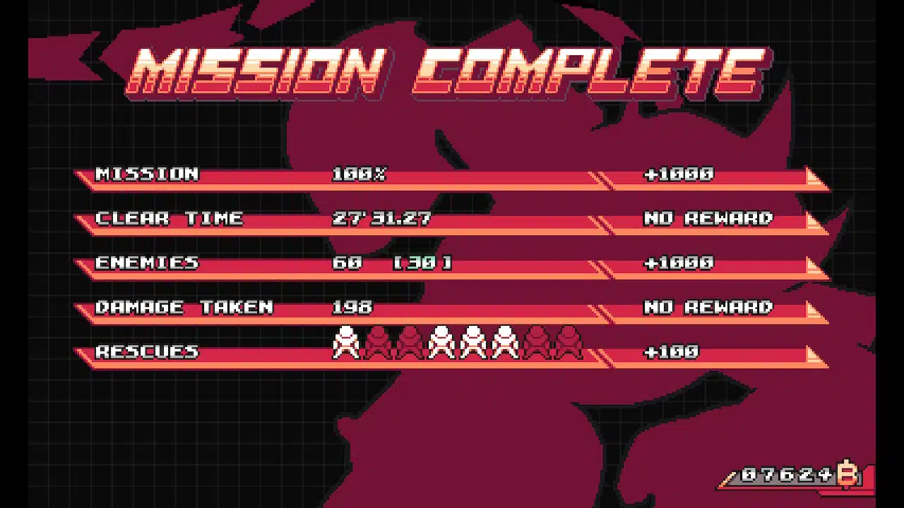 Each level in gravity circuit ends with a scoreboard letting you know what you missed.