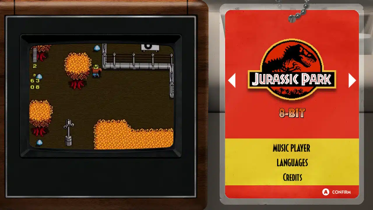 The menus in the jurassic park classic games collection look fine, but there nothing special.