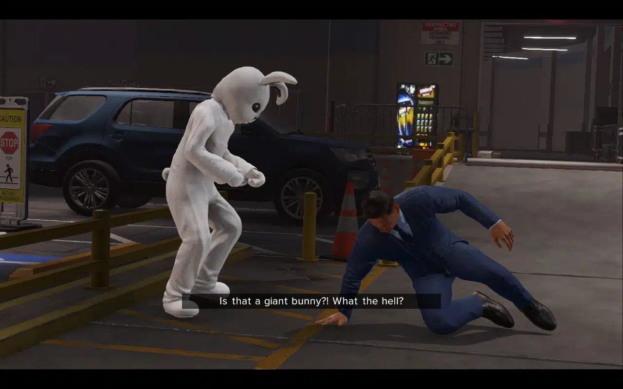 Of course there's a giant bunny in WWE 2K24.
