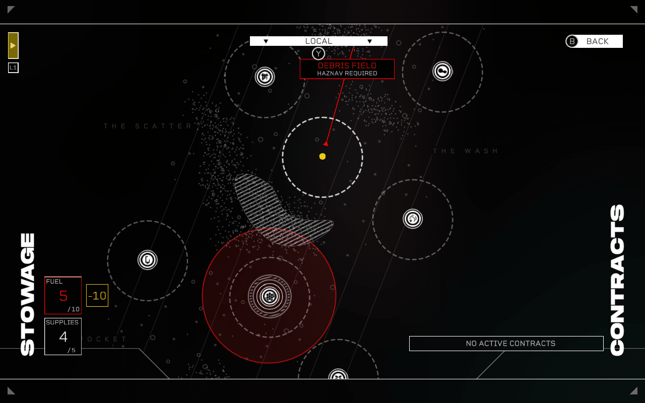 The map of the belt. Citizen sleeper on steam deck.