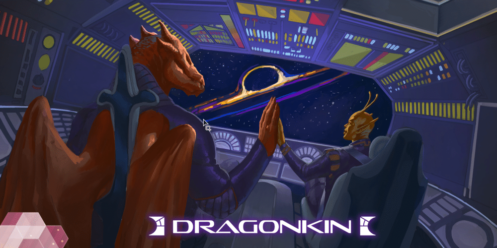 Dragonkin art from galaxy guide for starfinder