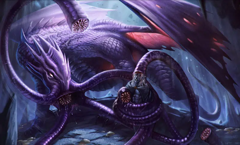 illithidragon (mind flayer dragon) in monster manual expanded 3