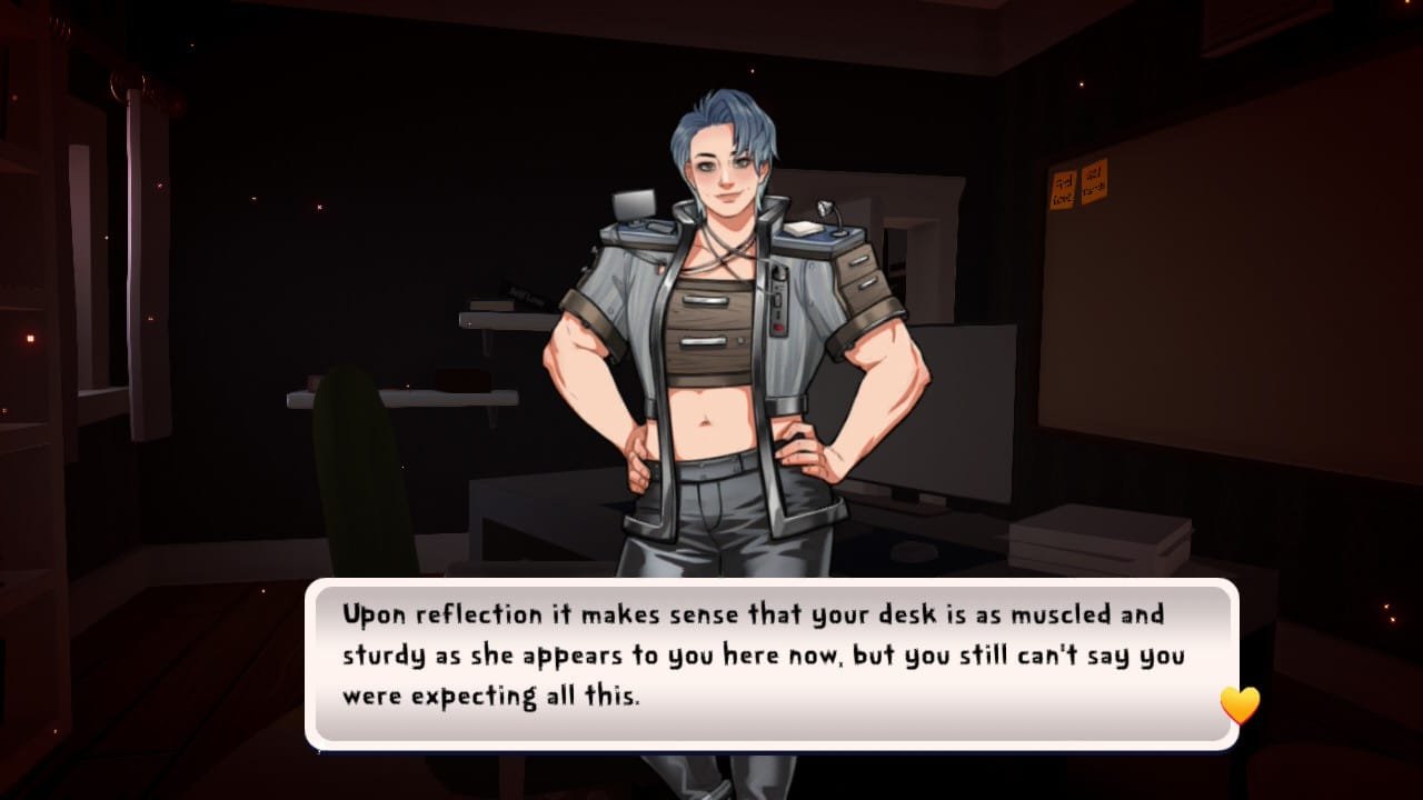 ... who am I kidding ? In Date Everything, the desk is more likely to diddle you .