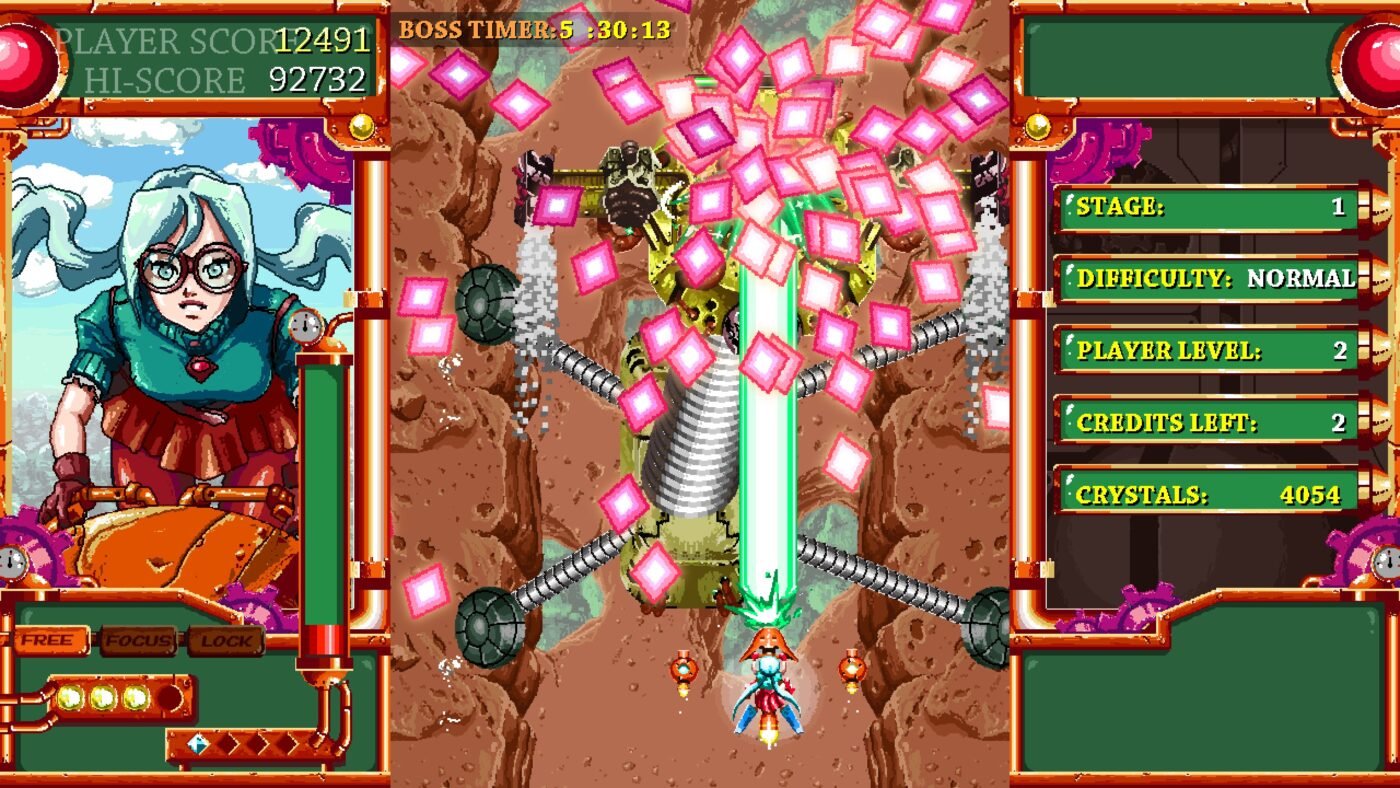 An enemy robot fires a barrage of bullets