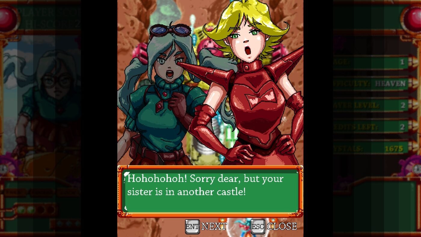 A villain mocks amira saying that her sister is in "another castle"