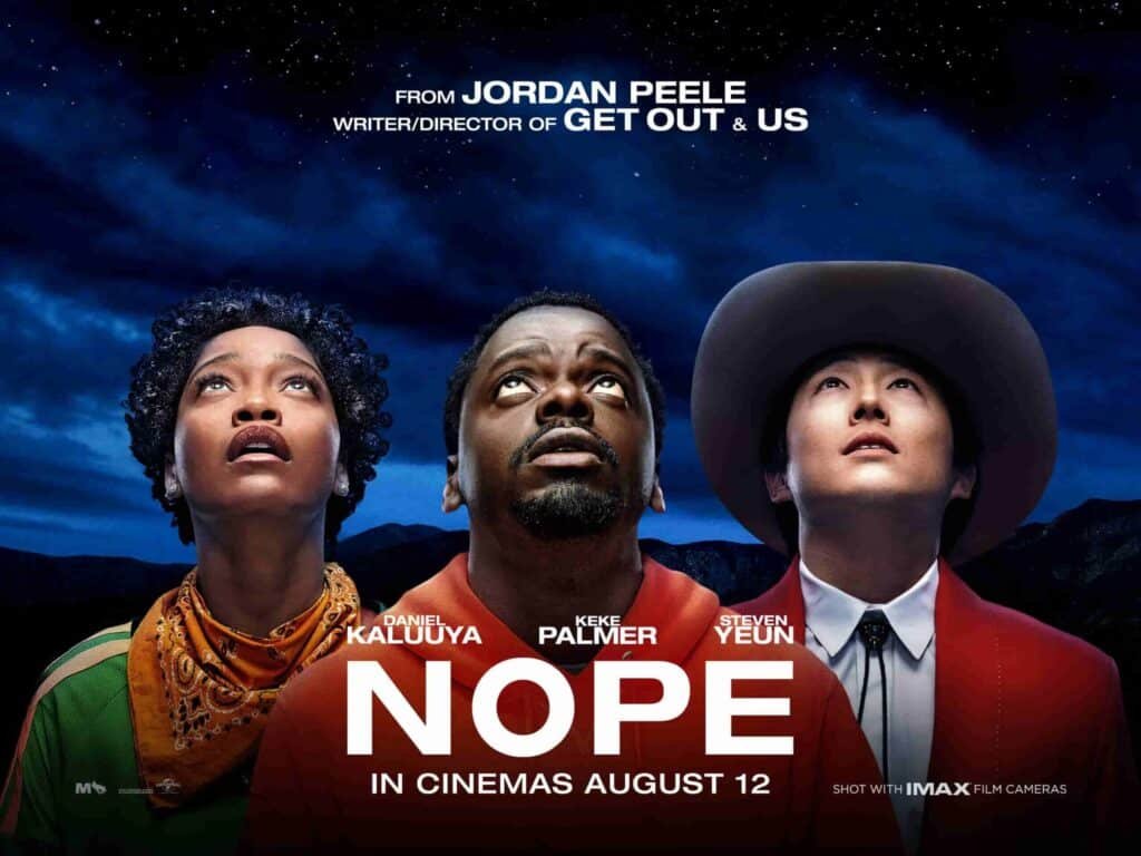 "nope" poster - from jordan peele writer / director of get out and us