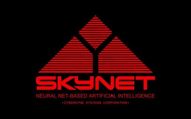 Logo for skynet (from the terminator franchise) - "skynet: neural net-based artificial intelligence - cyberdyne systems corporation"