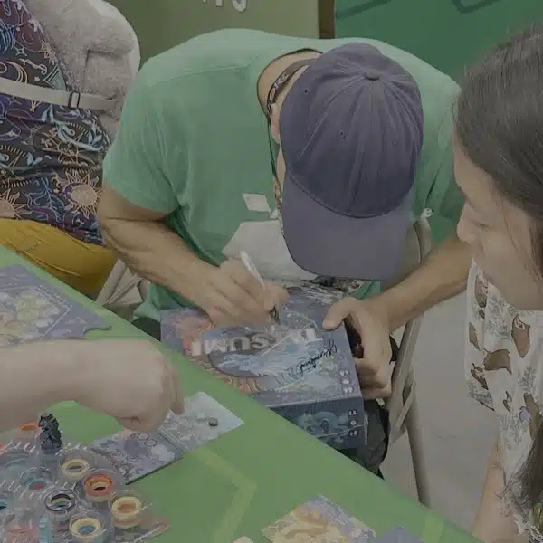 Tatsumi board game designer signing deluxe edition