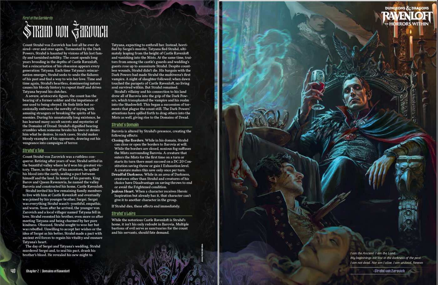 Strahd bio pages