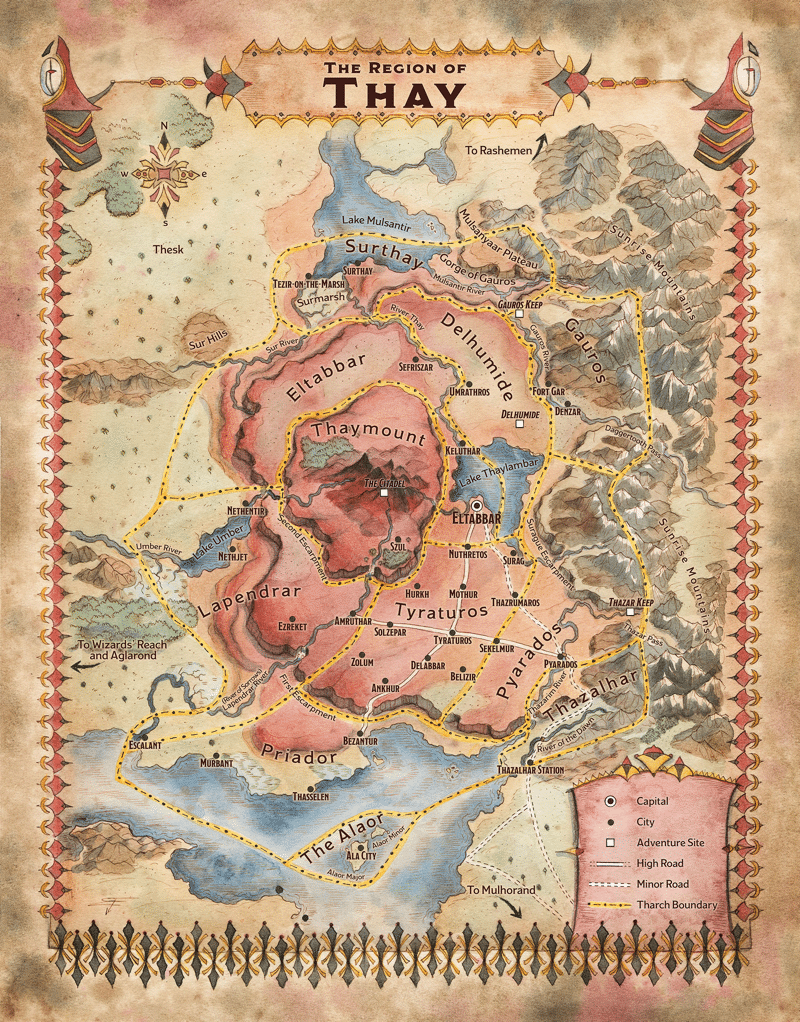 Map of thay
